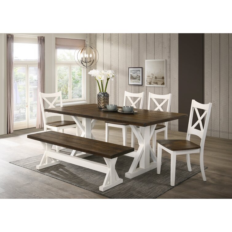 Wayfair dining room discount table with bench